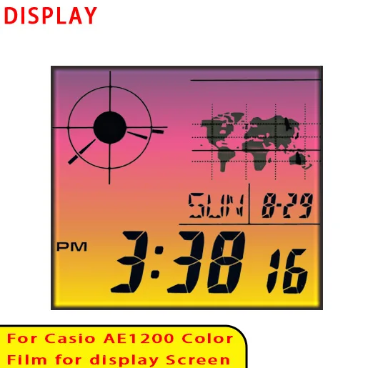 Farbbildschirm-Filtersets für Casio AE1200 Display Gradient Filter Royale Mod Hochwertiges Modellierzubehör – Detail 9