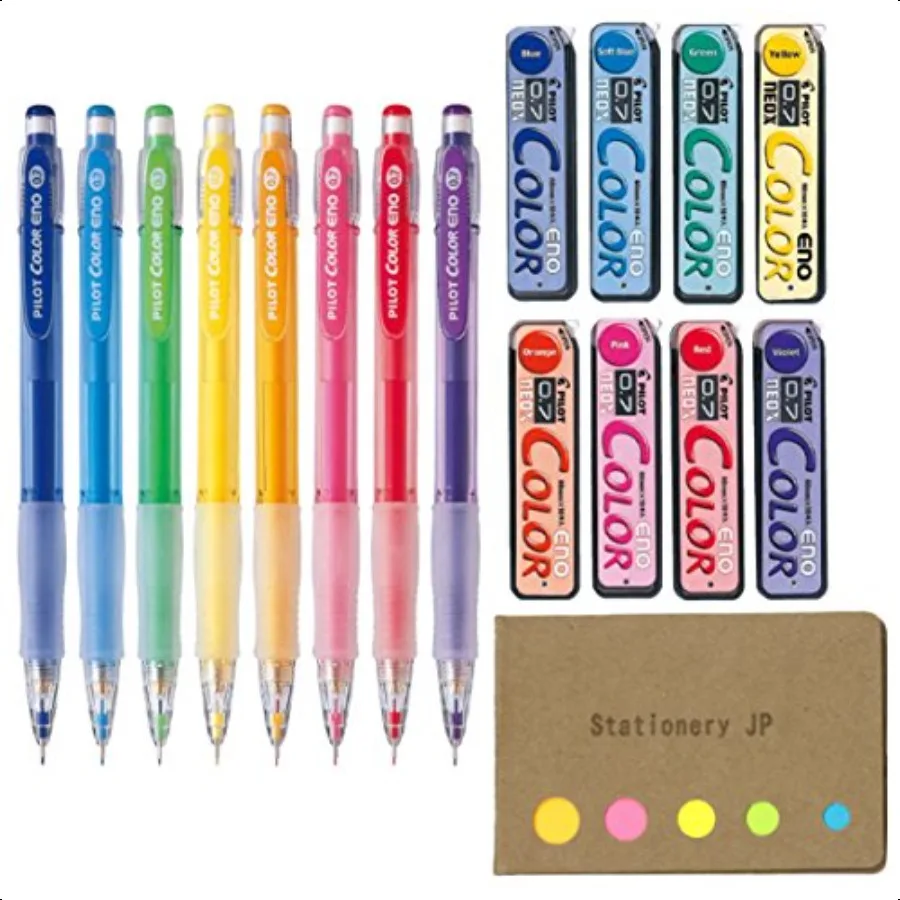 

Pilot Color Eno Mechanical Pencil 0.7mm 8 Colors Refillable Smooth Writing Lightweight