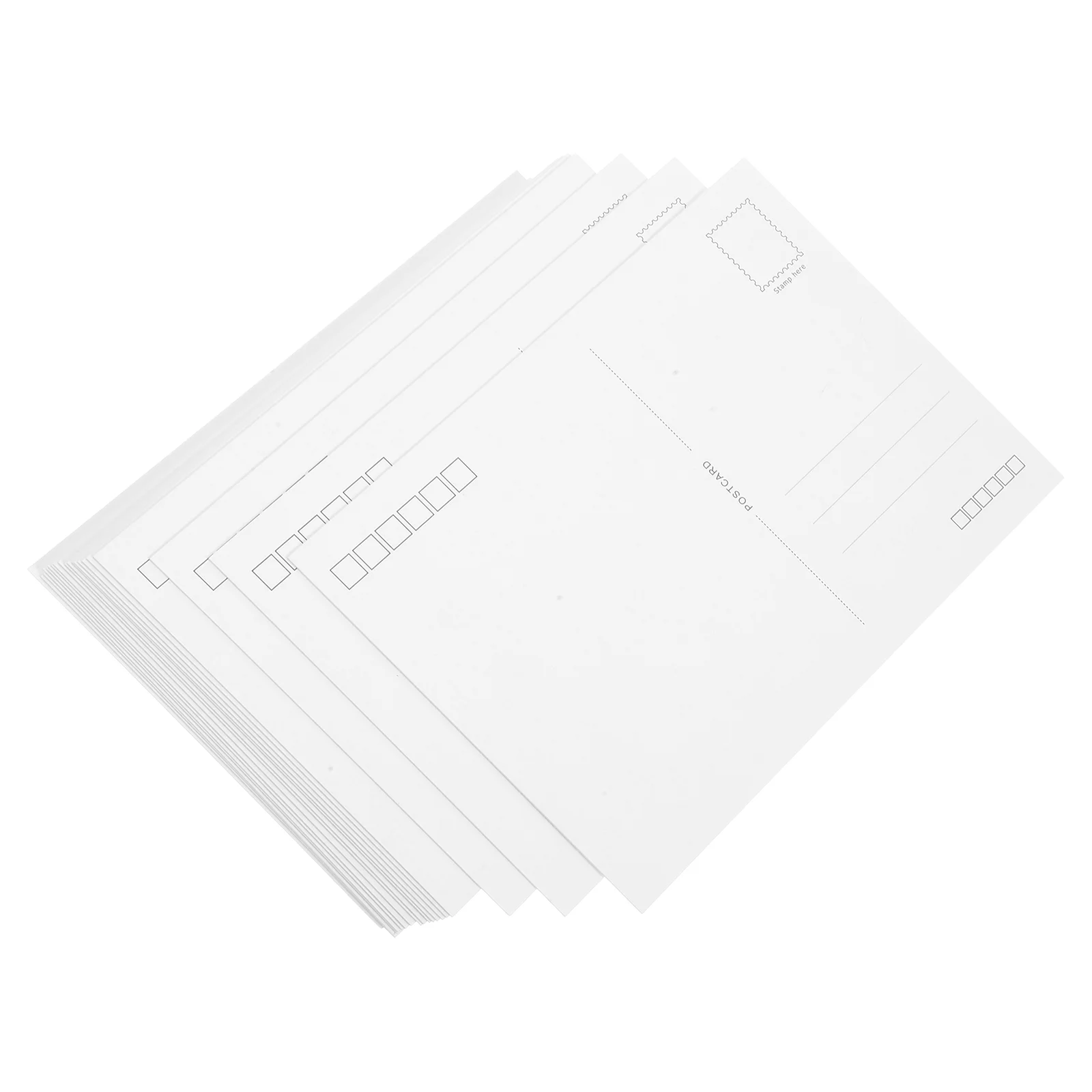 

Blank Postcard White Greeting Postcards for Printing Baby Shower Mail Stock Printer Paper Mailing