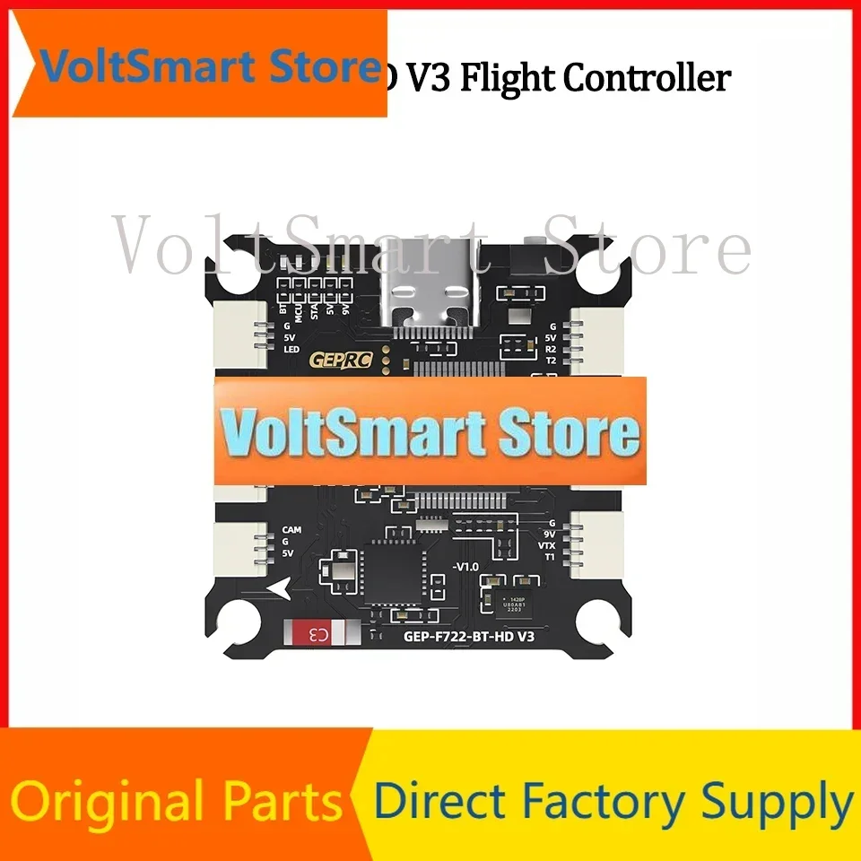 VoltSGeprc F722-BT-HD V3 Flight Controller FC BetaFlight OSD W AT7456E Chip 3-6S LiPo For RC FPV Fixed-Wing Drone Multirotor
