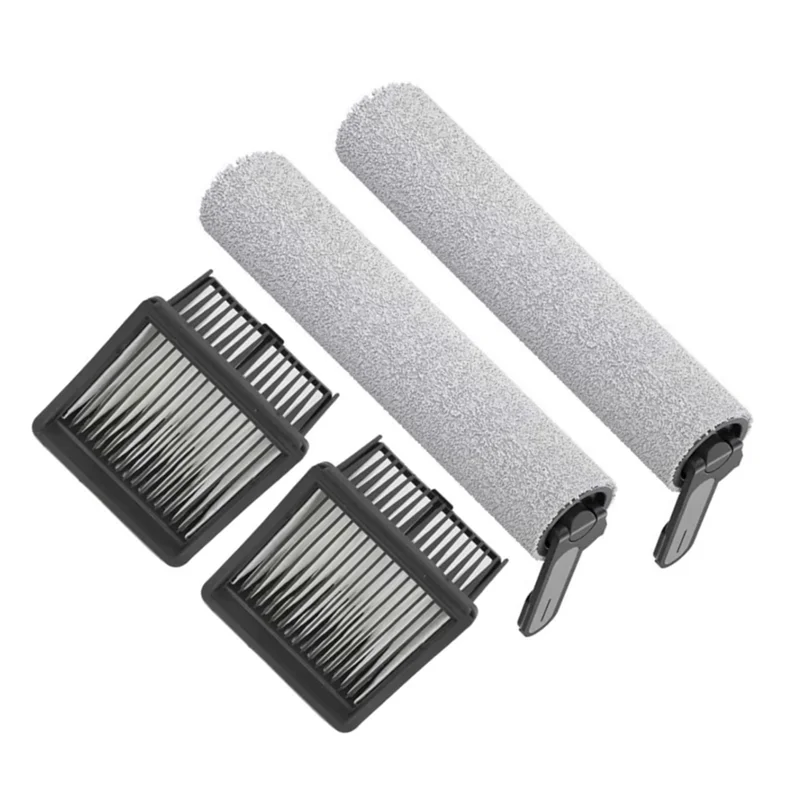 Juego de filtros de TCF-HEPA, 4 Uds., cepillo de rodillo para Dreame MOVA 2,0 Pro Trouver K10 K10 Pro, repuestos para fregado de suelo