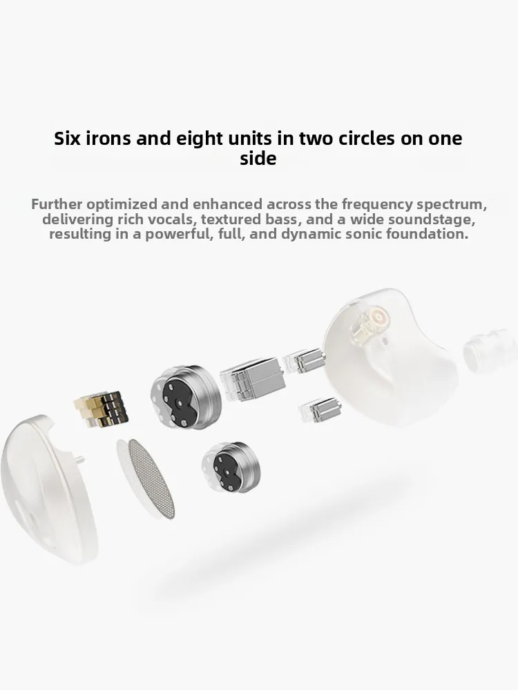 Yao, In-Ear Headphones Wired Fever HiFi Ring Iron High Sound Quality Earplugs