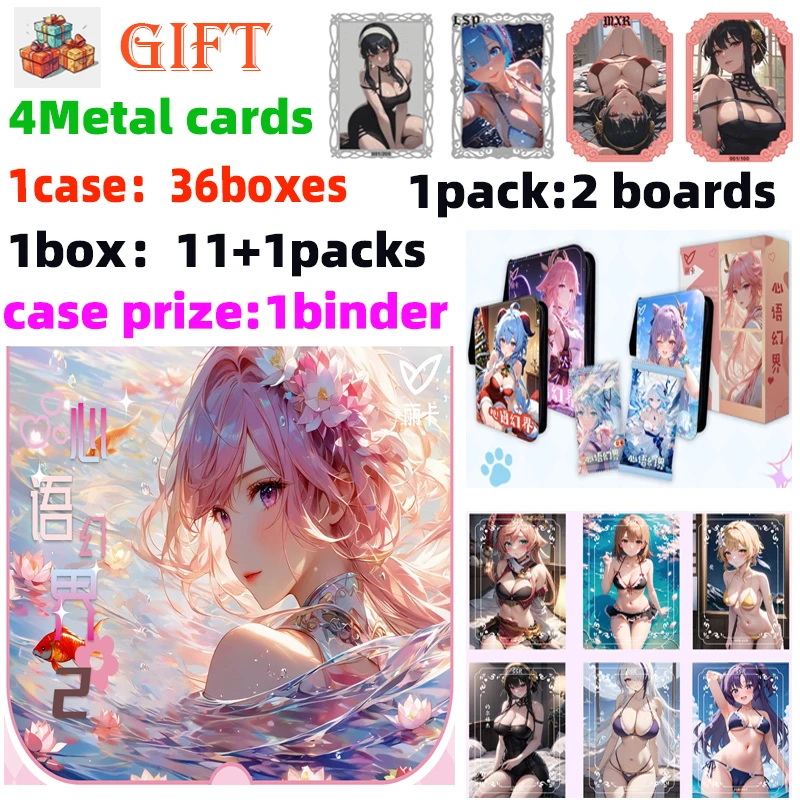

Wholesale Newest A5 Size Heart Language Fantasy World Card Board Waifu Bikini Swimsuit Palying Trading ACG CCG TCG Hobbies Gift