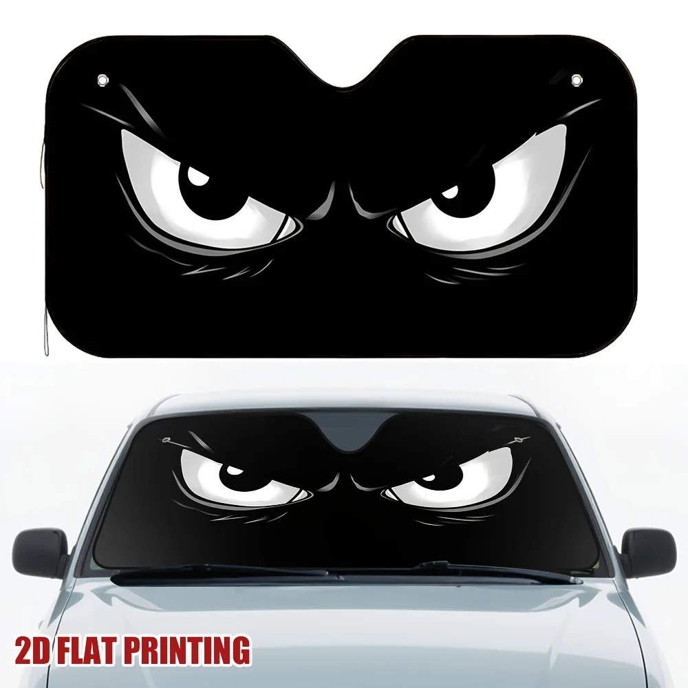 1pc Halloween Spooky Eyes For The Car'S Sun Visor, Perfect For Quick Trips And Weekend Escapes, Assists In Blocking Sunlight And