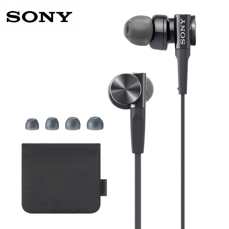 Original SONY MDR-XB75AP In-Ear Extra Deep Bass Headphones 3.5mm Wired Stereo Earphones Sport Earbuds Handsfree Headset with Mic