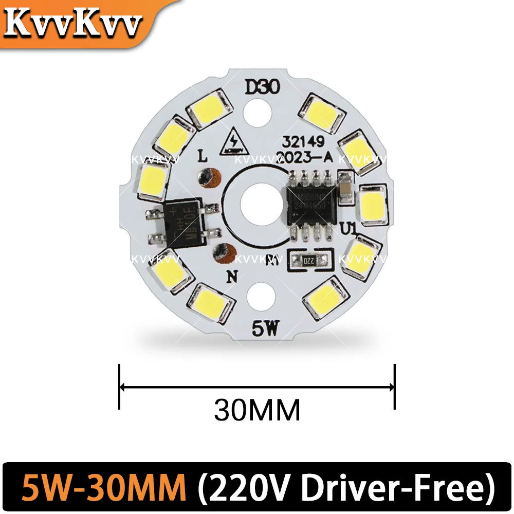 AC220v Led Pcb SMD2835 3 واط 5 واط 7 واط 9 واط 12 واط 15 واط 18 واط المتكاملة Ic سائق Led الخرز الذكية IC SMD مصباح ليد مصدر لتقوم بها بنفسك لمبة LED