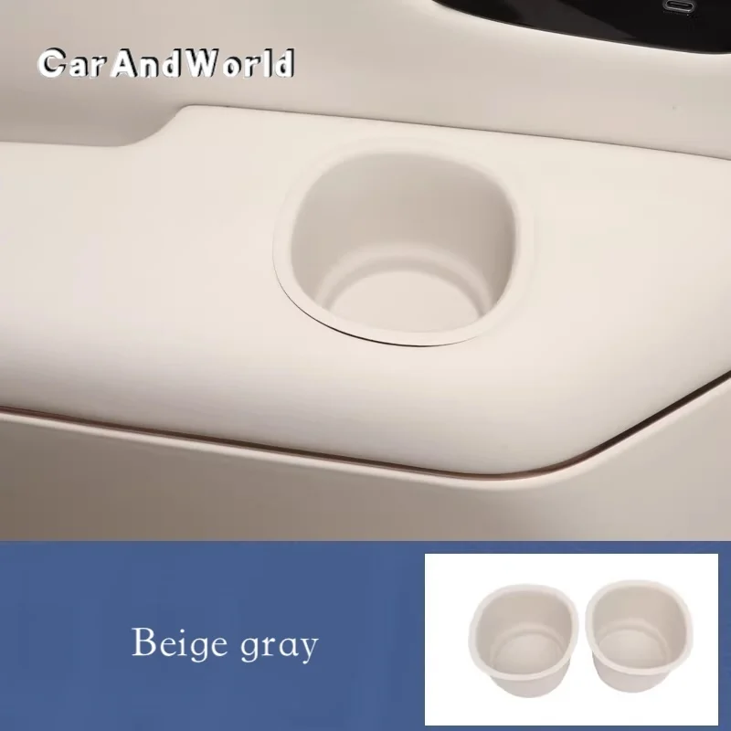 

For Lynk&Co 900 2025 2026 Accessories Interior Car Door Storage Box Silicone Pad Central Control, Anti Slip Pad, Water Cup Prote