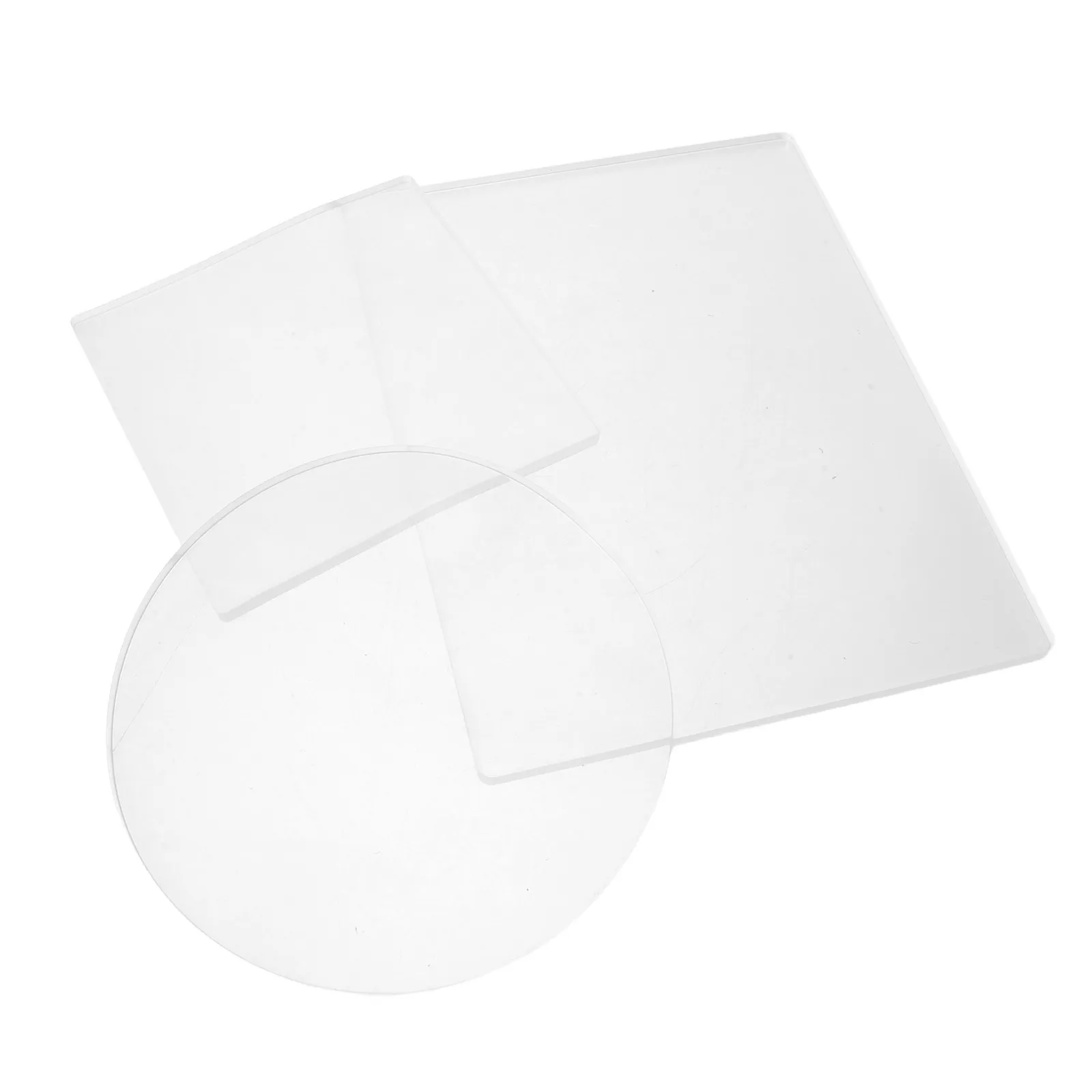 

3Pcs Gel Plate Printing Kit Reusable Transparent A4 10In 7In Round 6In Square Thick Soft Gel Printing Plates for Art