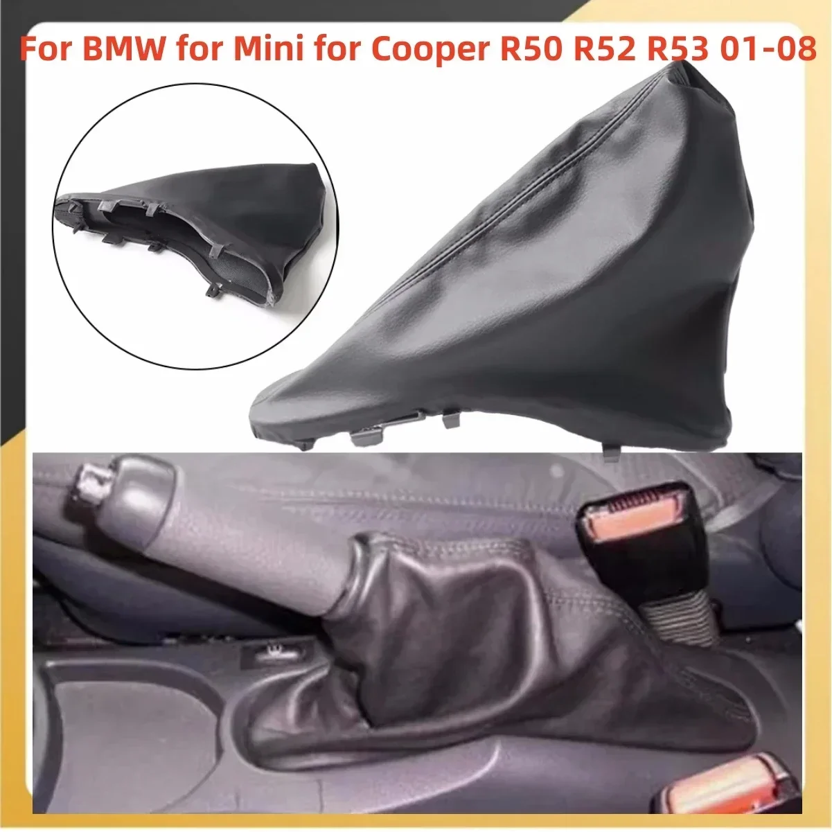 

Anti Slip Parking Hand Brake Gaiter Cover Handbrake Grip For BMW For Mini Cooper R50 R52 R53 2001-2008 Replace Automobiles Parts