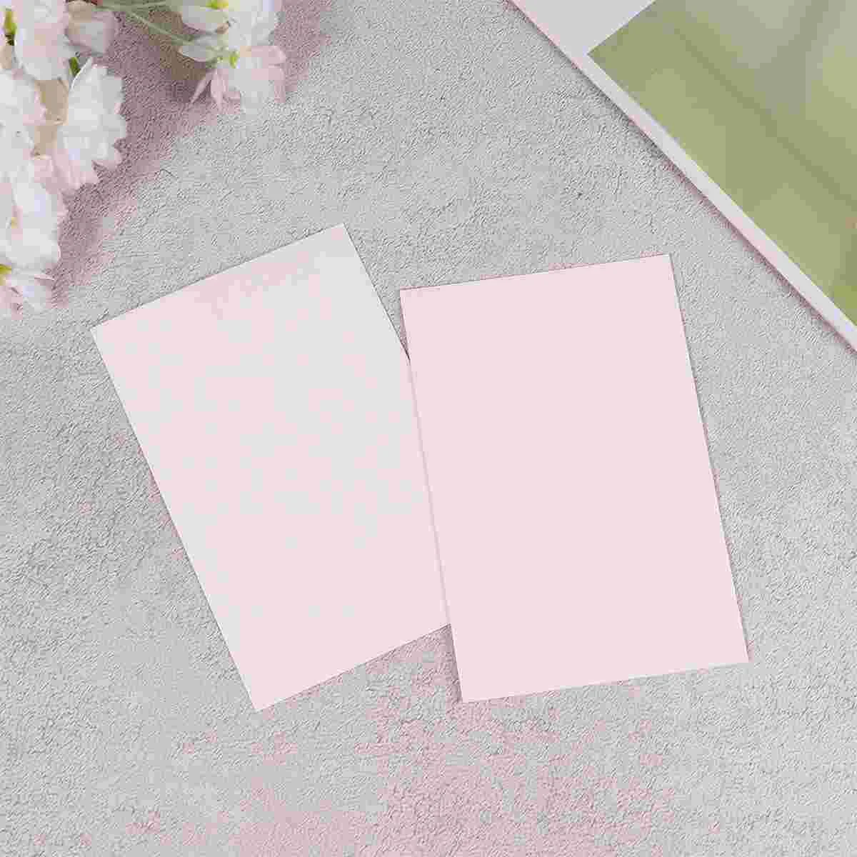 100pcs Creative Greeting Message Kraft Handmade Memo Cards DIY Blank Greeting Graffiti Postcard Handwritten Message Cards (White