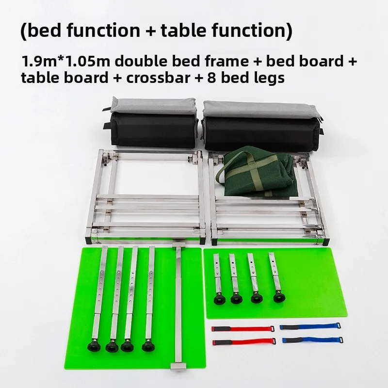 Car telescopic multi-functional pull-out bed Outdoor camping bed Folding self-driving bed car modification