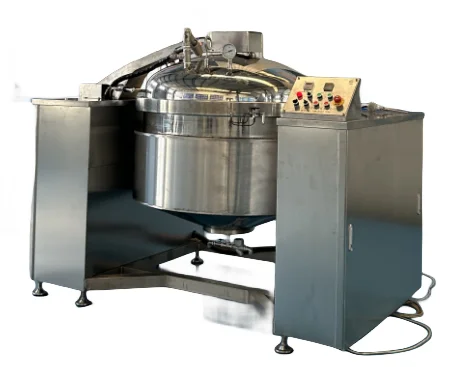 2024 Stainless Steel Commercial Auto Tilting Steam Pressure Cooker For Food Processing