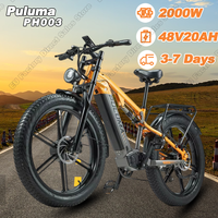 PULUMA PH003 Electric bicycle 2000W dual motor 48V 20Ah battery Electric bike 26*4.0 inch fat tire Adult   hydraulic brake EBIKE
