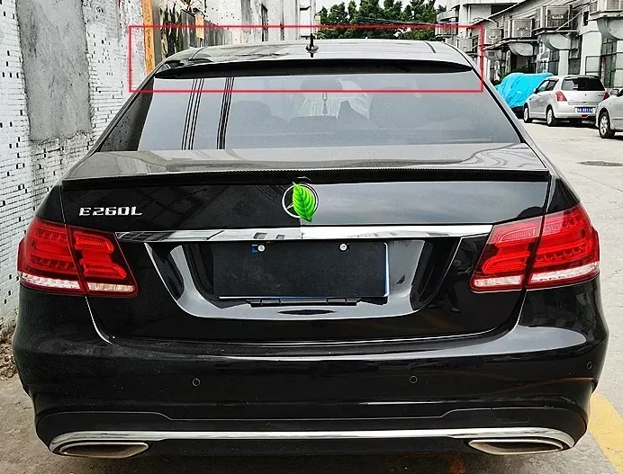Car Rear Trunk Spoiler Body Kit Car Rear Spoiler Wing For Mercedes Benz E Class W212 E180 E200 E260 Sedan 2008-2015 Body Kit view 5