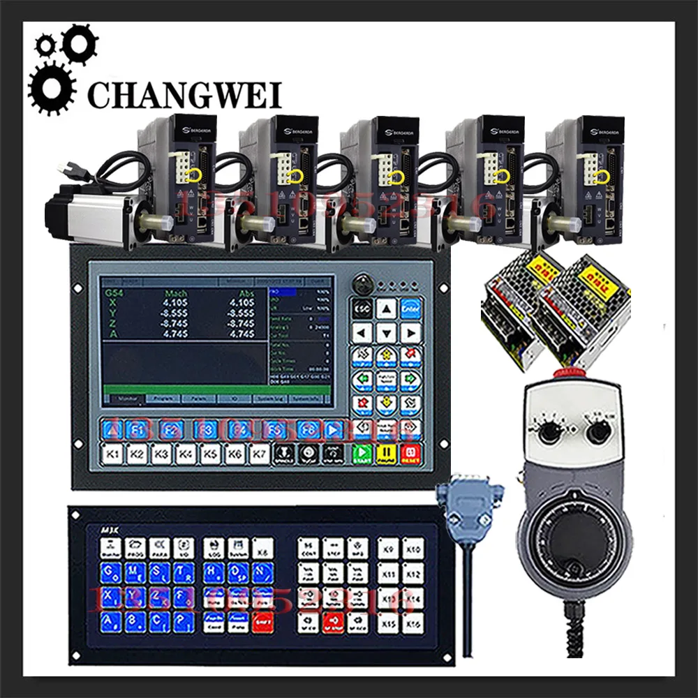 

DDCS-EXPERTM350 3/4/5 Axis CNC Offline Controller +750w 220v Servo Motor Kit, which supports tool magazine to replace DDCSV3.1