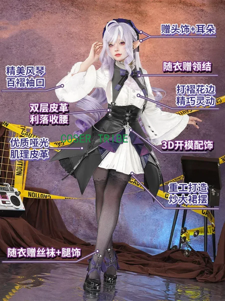 

COSER TRIBE Zenless Zone Zero Vivian Game Suit Sweet Lovely Uniform Cosplay Costume Halloween Party Role Play Outfit Women