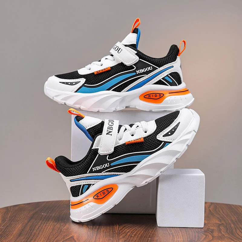 2025 Kid Casual Sneakers Children Sports Shoes Boys Girls Student Soft Sole Tennis Breathable Lightweight Hiking Shoes