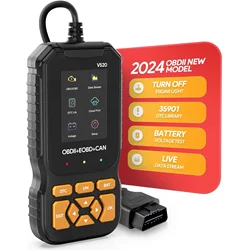 Car Code Reader and Reset Tool OBD2 Scanner Diagnostic Tool Multi-Language Automotive OBDII/EOBD Check Engine Light Code Reader