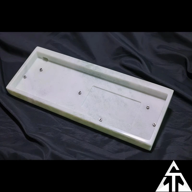 Stone60 Keyboard Shell Natural Marble Magnetic Switch Keyboard Compatible Wooting GH60 Mad60 GT60 Customized Gaming Accessories