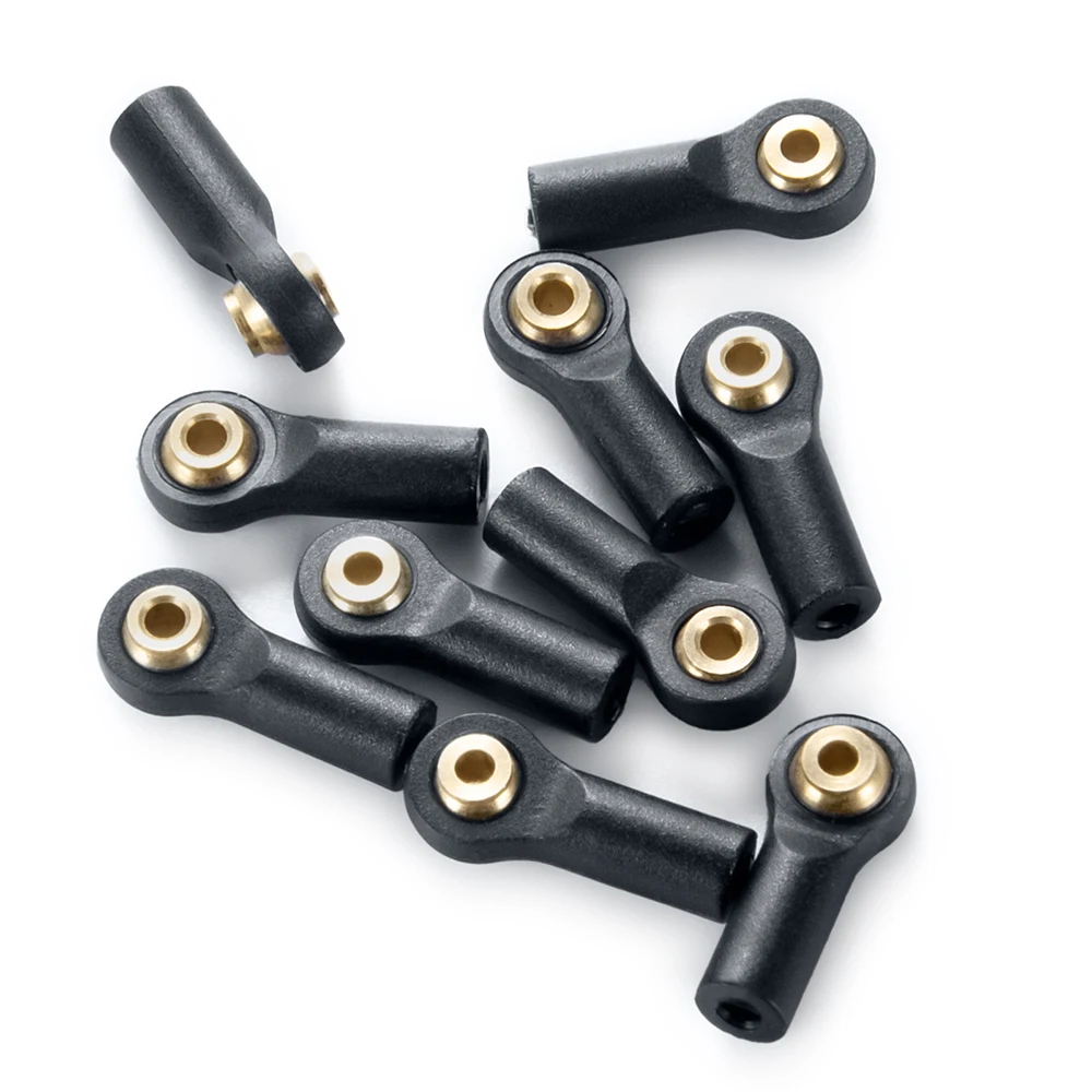 YEAHRUN 10 Pcs/Set Plastic Steering Link Rod Ball Head Joint End for Axial SCX24 1/24 RC Crawler Car Upgrade Parts Accessories