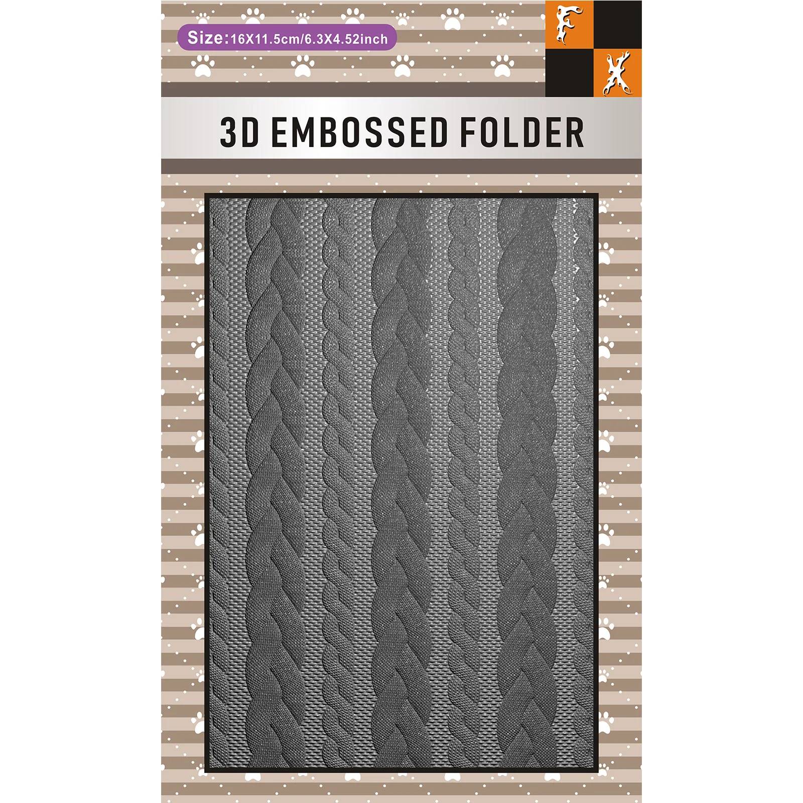 1pc newly arrived 3D embossing folder - natural woven rattan texture background, convenient embossing for making cards and scrap view 2