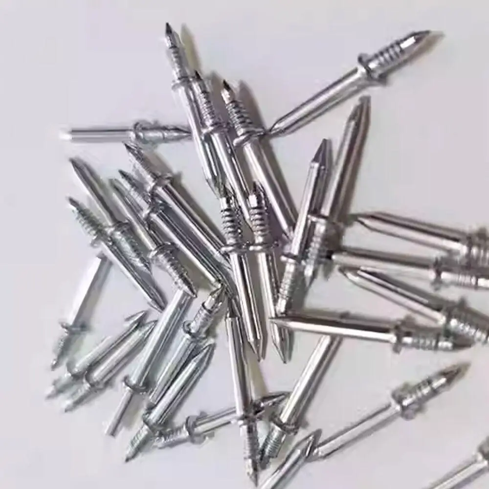 Double-Head Skirting Thread Seamless Nail Rust-Proof Without Marks Line Baseboard Double-Head Seamless Installation Nail