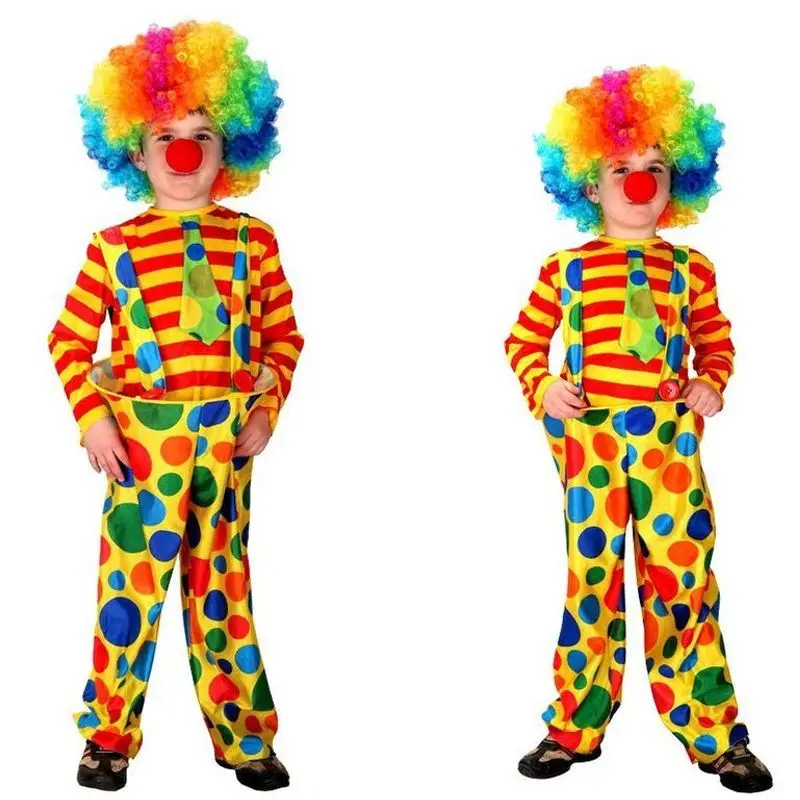 

loween Children's Costume B0050 Mask Ball Clown Suit Performance Clown Outfit Traditional Chinese Stage Costume Women
