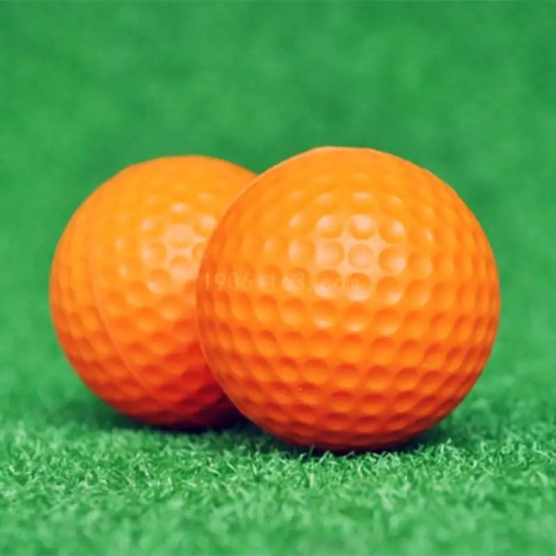 10 ชิ้นยาวนานจำกัด Flight Practice Golf Ball สำหรับ Backyard ความรู้สึกสมจริง PU Practice Golf Ball โฟม Golf Ball