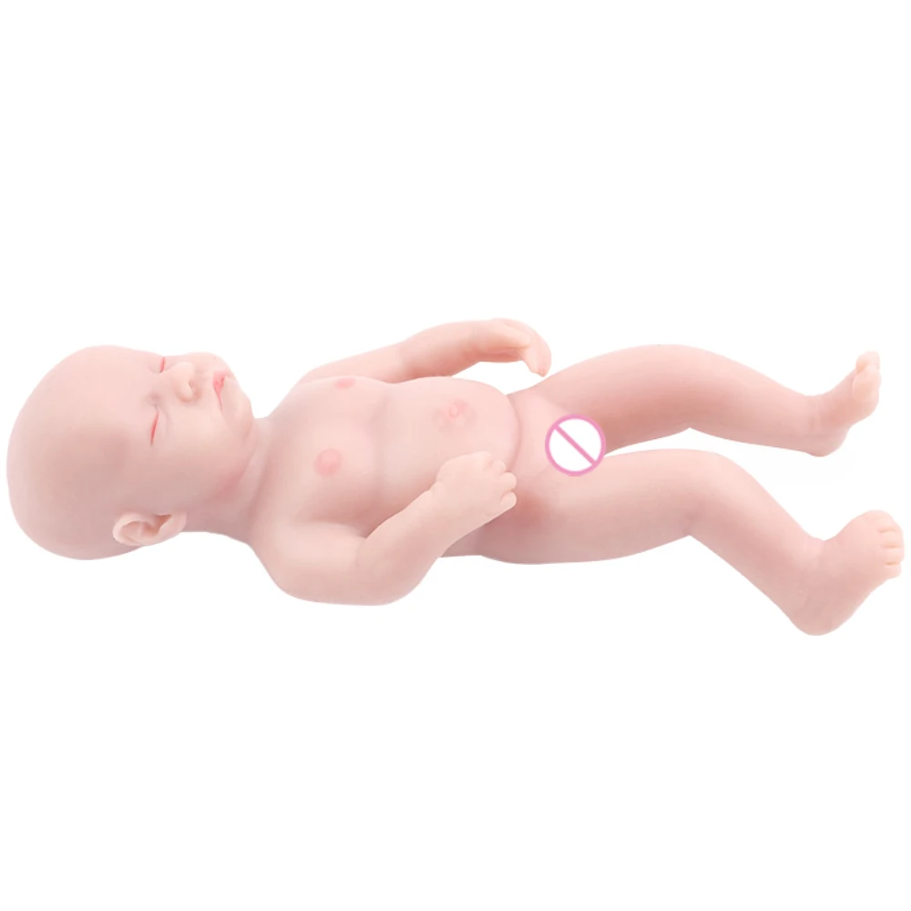IVITA WG1578 6.69 인치 124g 100% 실리콘 다시 태어난 아기 인형, 소녀 아기, 도색되지 않은 미완성, 현실적인 어린이 크리스마스 생일 장난감