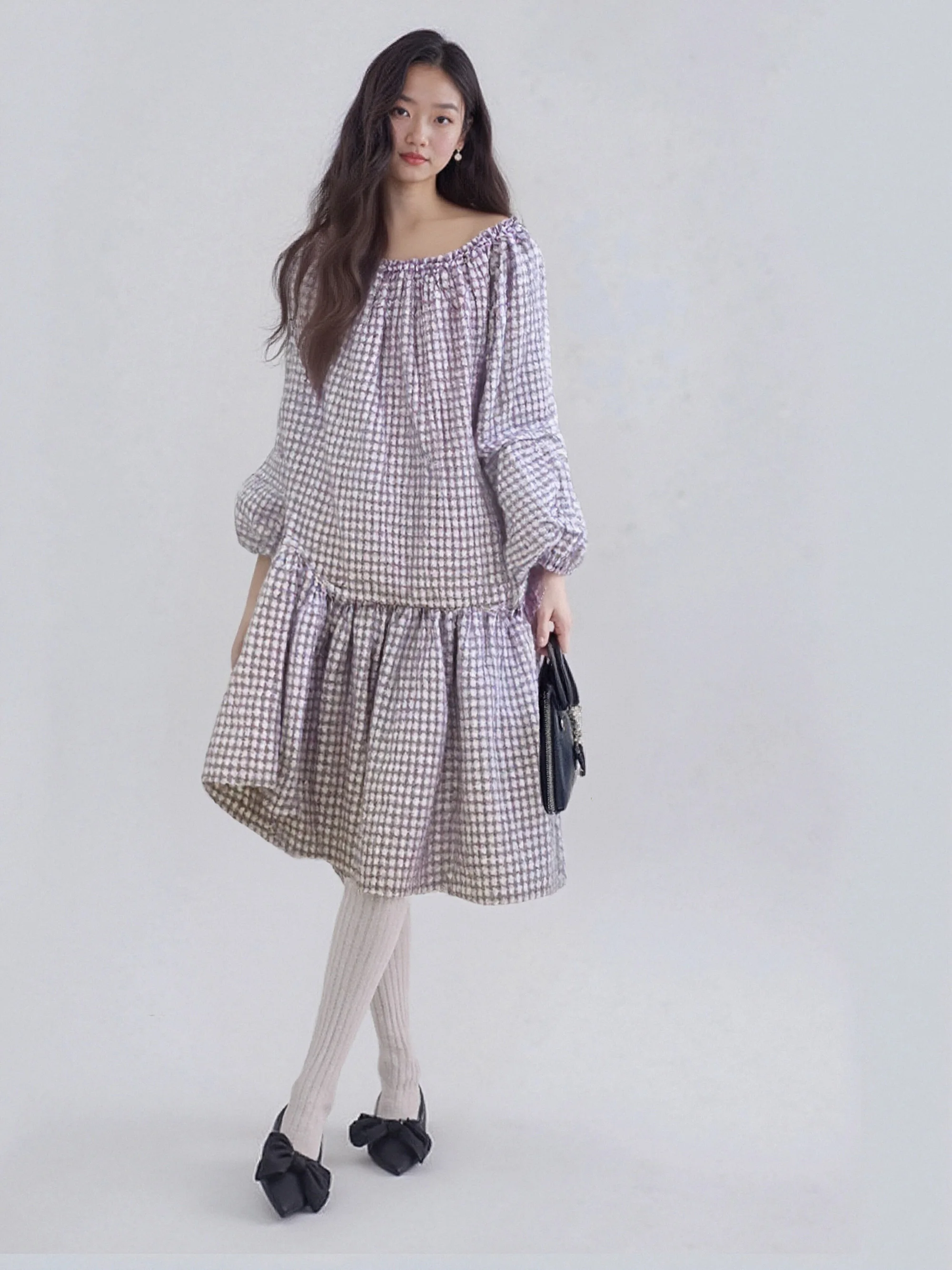

LASS LIZ Original Design Adjustable One-Shoulder Loose Slimming Fish-Tail Skirt Elegant Ball Gown for Women Spring Autumn