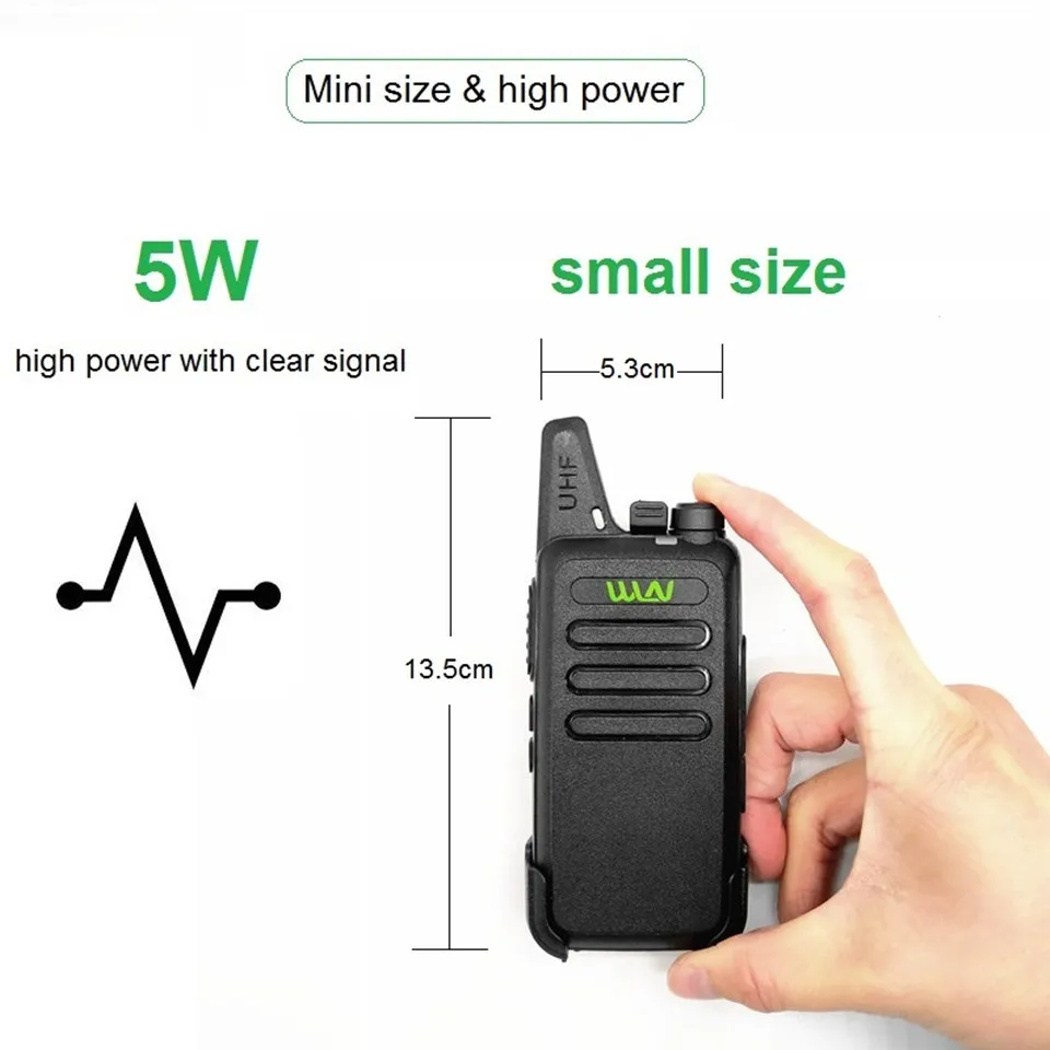 2025 nuevo Mini Walkie Talkie para niños WLN KD-C1 estación de Radioaficionado hf transceptor UHF 400-470MHz kdc1 señal fuerte baofeng bf t1