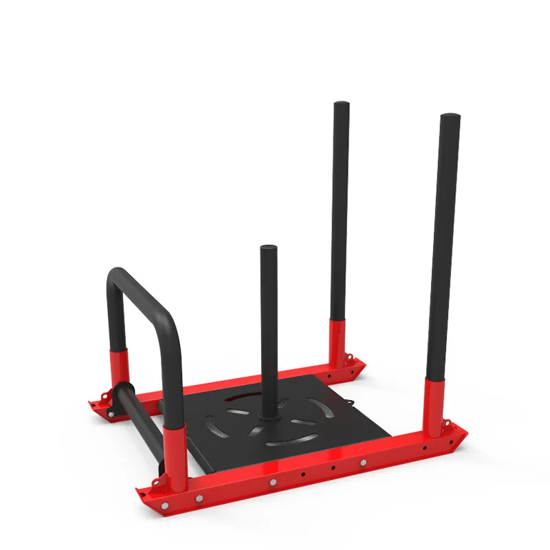 Commercial Gym Push Pull Sled Cart,Track & Field Weighted Resistance Sprint Power Training Sled,Private Studio Fitness Equipment