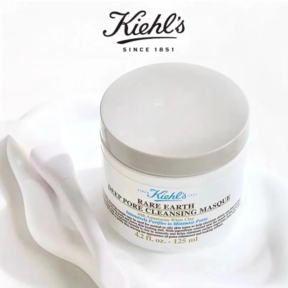

Kiehl's Rare Earth Deep Pore Cleansing Masque 125ml/4.23oz, Original Skin Cares for Women/Men, Beauty Health Care