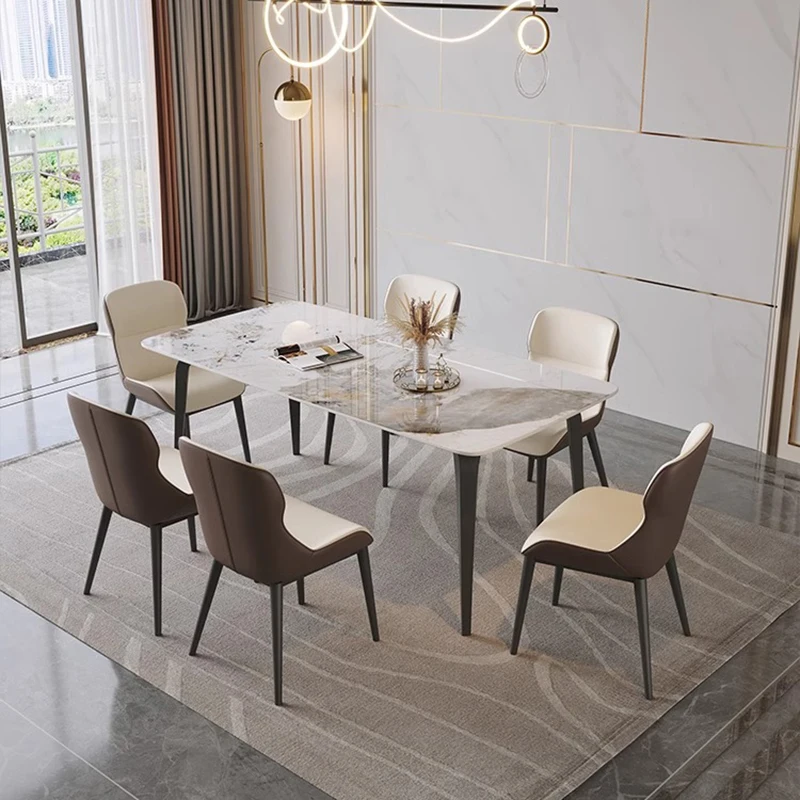 

Breakfast Luxury Dining Table Modern Minimalist Corner Living Room Dining Table Kitchen Chair Mesa De Jantar Home Furniture