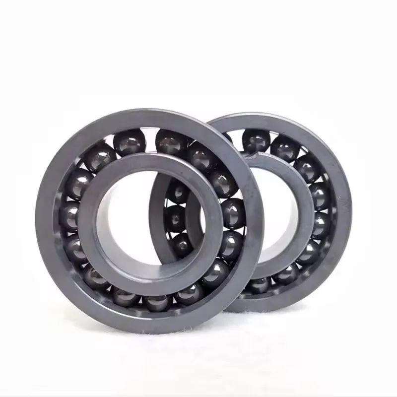 1Pcs Silicon Nitride Full Ball Ceramic Bearing 606/6001/6900 High Temperature Bearing ID6-40mm High Precision Full Ball Bearing