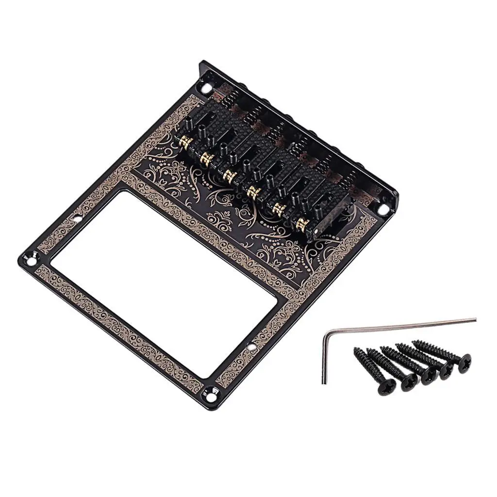 

Humbuckers Mount Hole 6 String Roller Saddle Bridge for Guitar
