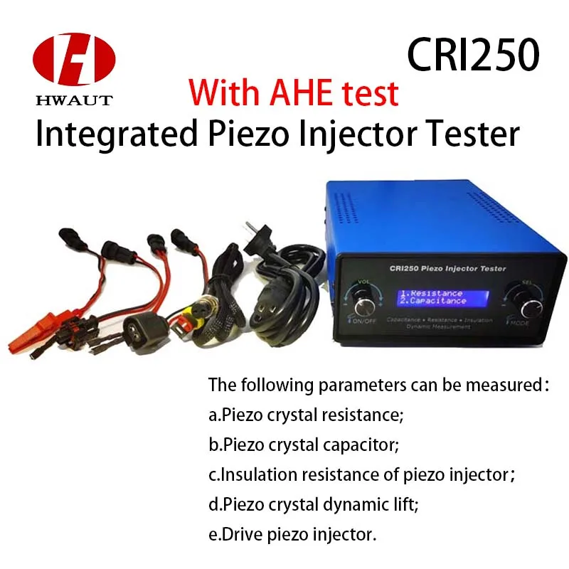 CRI250 Diesel Piezo Common Rail Injector Air Flow Tester For Siemens VDO  Resistance Capacitance Insulation Resistance Test AHE