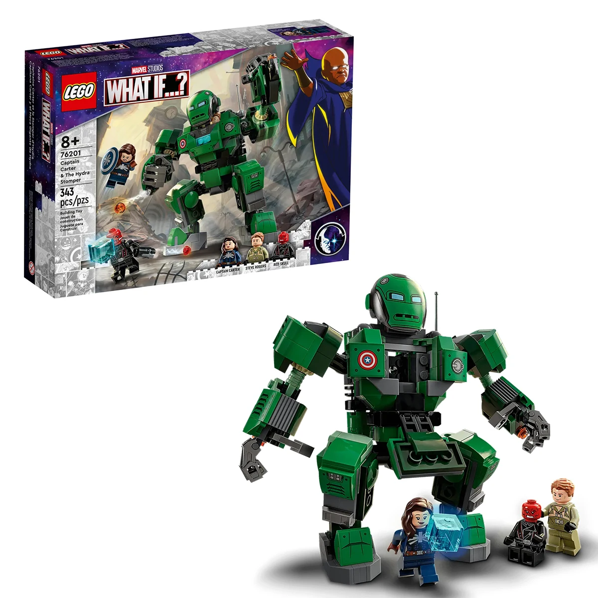 LEGO Super Heroes 76201 Captain Carter The Hydra Stomper Age 8+ Building Blocks 2021 (343pcs)