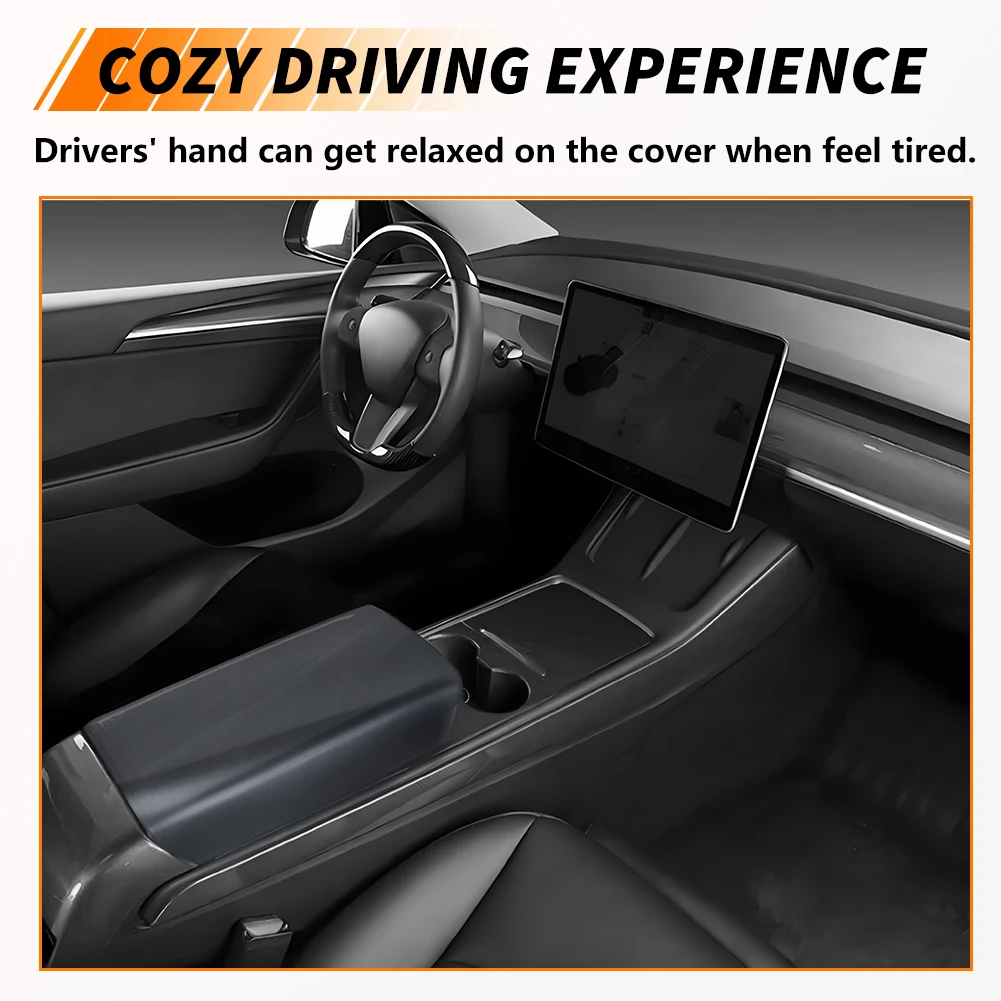 1PCS Center Console Armrest Cover For 2017-2023 Model 3 & 2020-2024 Model Y (Not for 2025 New Model Y Refresh Juniper & 2025-202