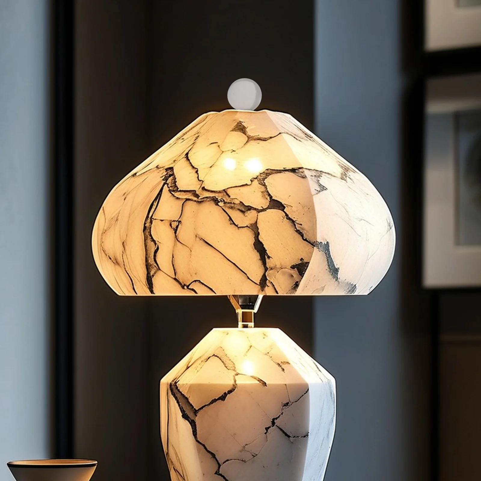 

Clear Glass Decorative Head Lamp Shade Finials Screw Cap Replacement Threaded Base Round Lamp Accessories