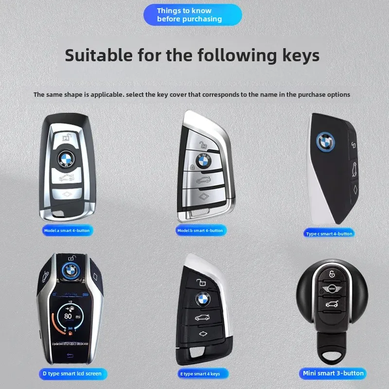 Bmw Key Cover 1 Series 2 Series 3 5 6 7 X1 X3 X5 Shell Buckle 530/325li Men's 24 Models X