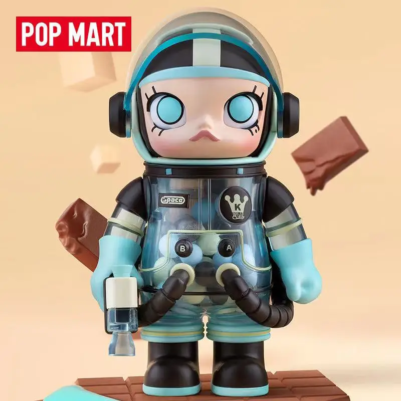 Pop Mart Mega Ruimte Molly 100% Serie 02-b Kawaii Anime Actie Figuur Ornament Beeldjes Home Decor Desktop Poppen Model Cadeau