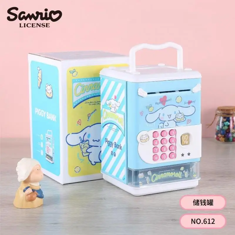 

Anime Sanrios Piggy Bank Melody Cinnamoroll Kuromi Children's Password Box Kawaii Saving Pot Decoration Kids Toys Birthday Gift