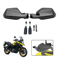 For Suzuki V-Strom DL650 V Strom 650 2004-2023 2019 2020 2021 2022 carbon look Handguard Hand Protection Wind Shield Hand Guard