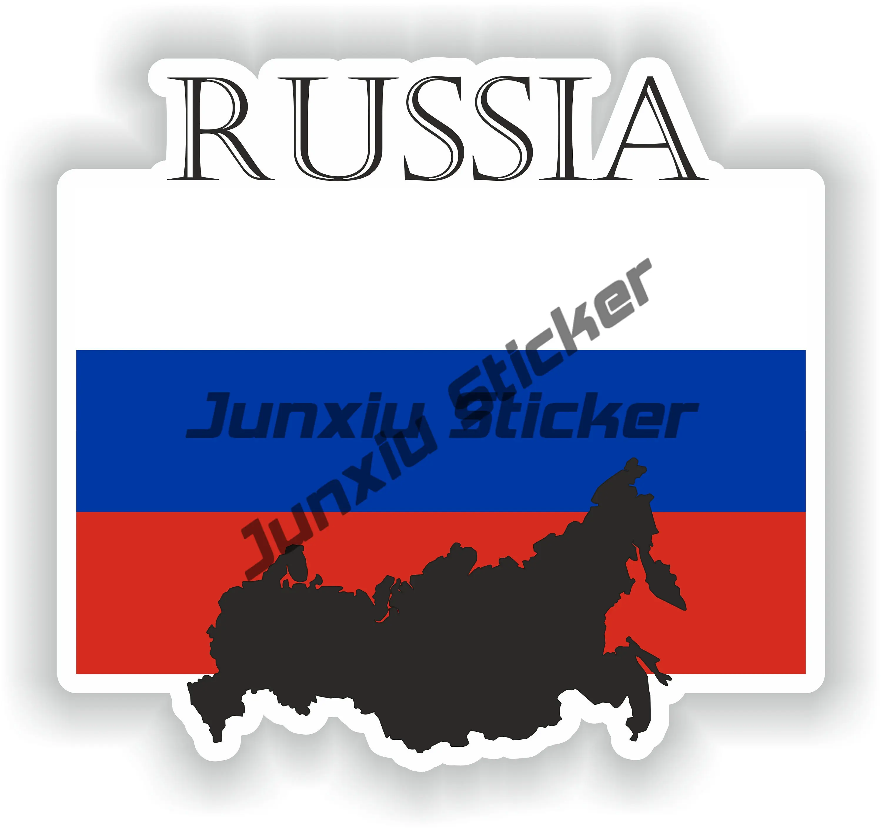 روسيا موسكو ST بطرسبرغ ختم جولة العلم ملصق روسيا RU روس معطف الأسلحة الشفاه اليد ملصق مضاد للماء اكسسوارات الديكور