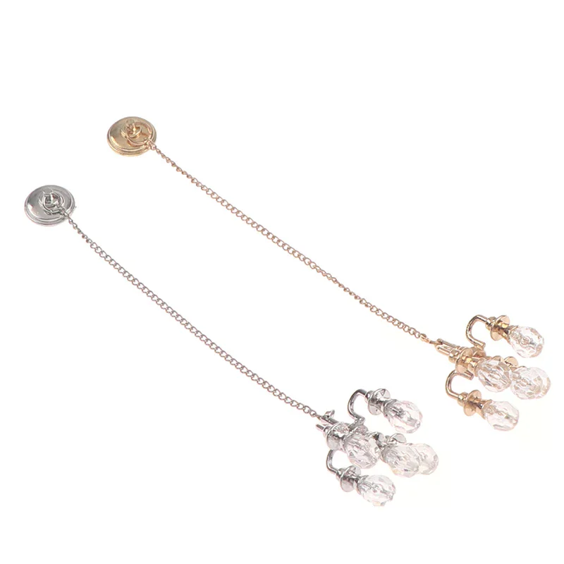 1:12 Dollhouse Miniature Lamp Chandelier Mini Ceiling Light For Doll House Decor