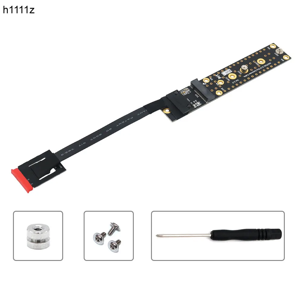 

Add On Card NGFF M.2 Key AE Male To Key M Female Board Adapter with Cable M2 KEY AE to NVME for 2230 2242 2260 2280 M.2 NVME SSD