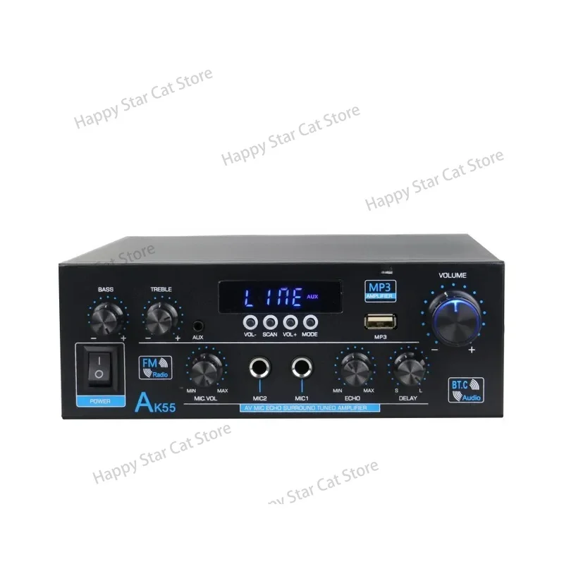 

Flash Drive Two-Channel Power Amplifier AK-55 Digital And USB