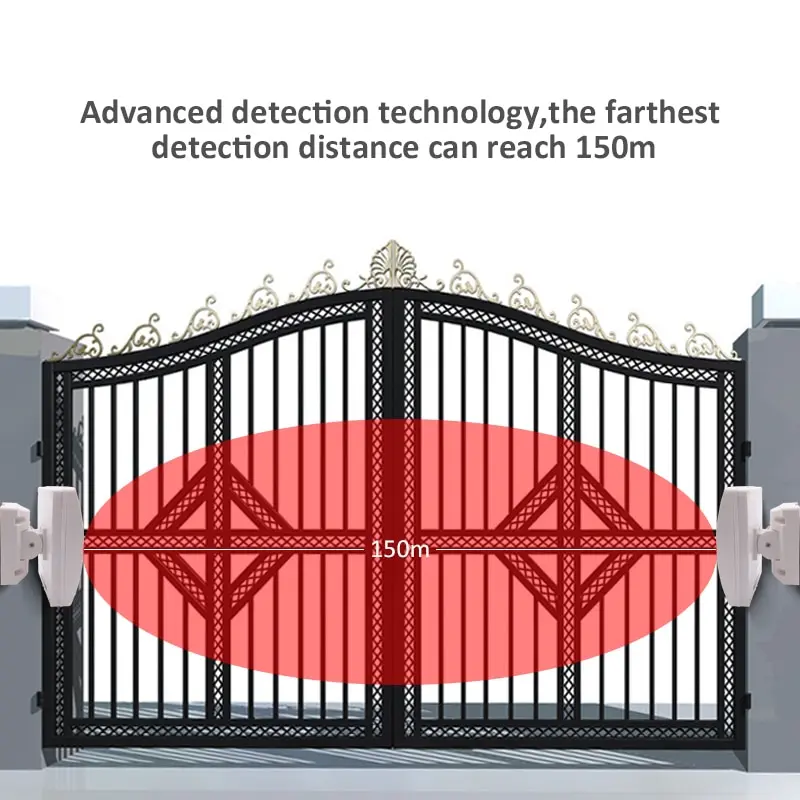 Наружный проводной микроволновый детектор луча, инфракрасный барьер, сигнализация по периметру, монитор вторжения для умной защиты жизни
