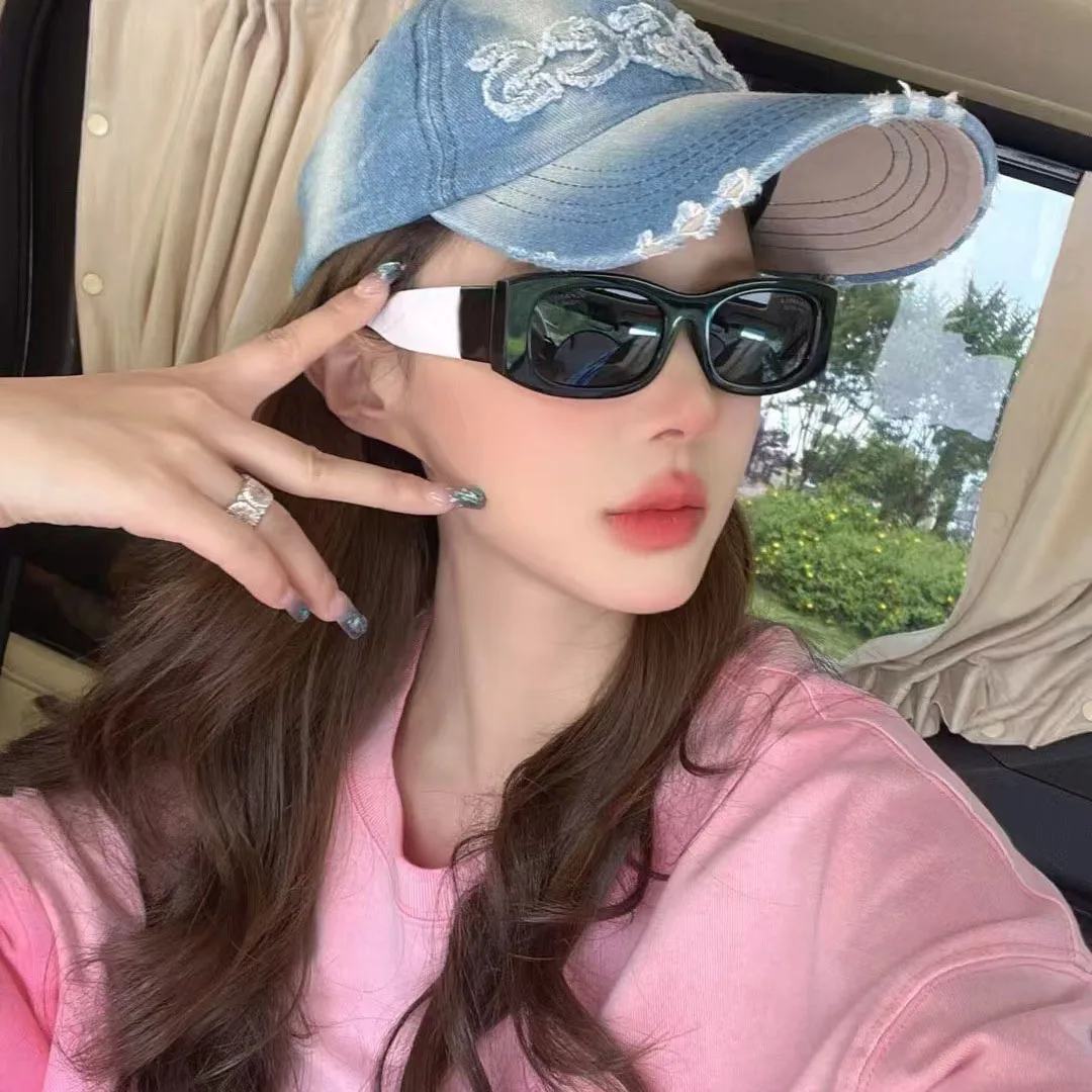 New Style Sunglasses Men Rectangle Shape Anti-reflective Sun Glasses for Women Patchwork Color Women Sunglasses